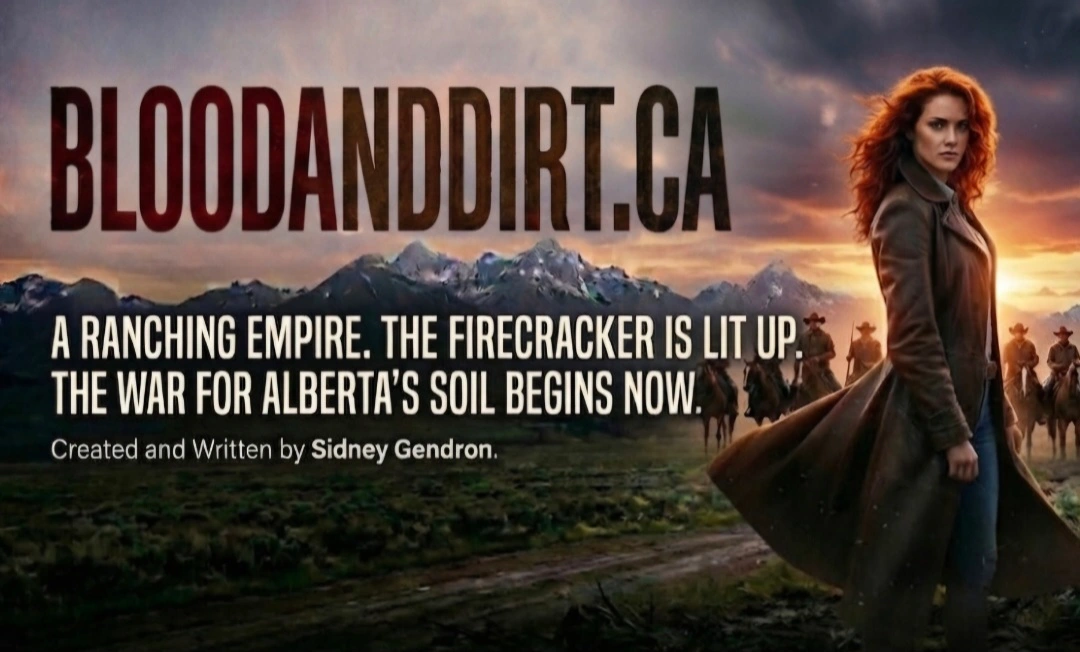 Sunrise over the Alberta plains where the Robertson ranch stands